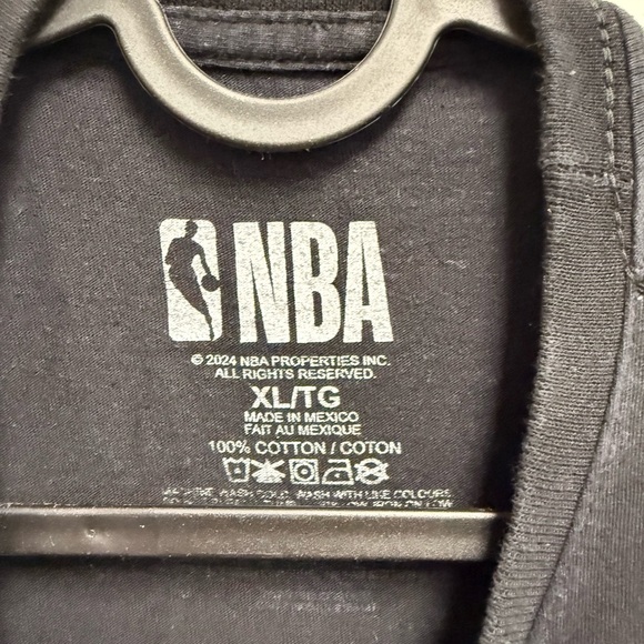NBA Black Cotton T-Shirt - Picture 3 of 3